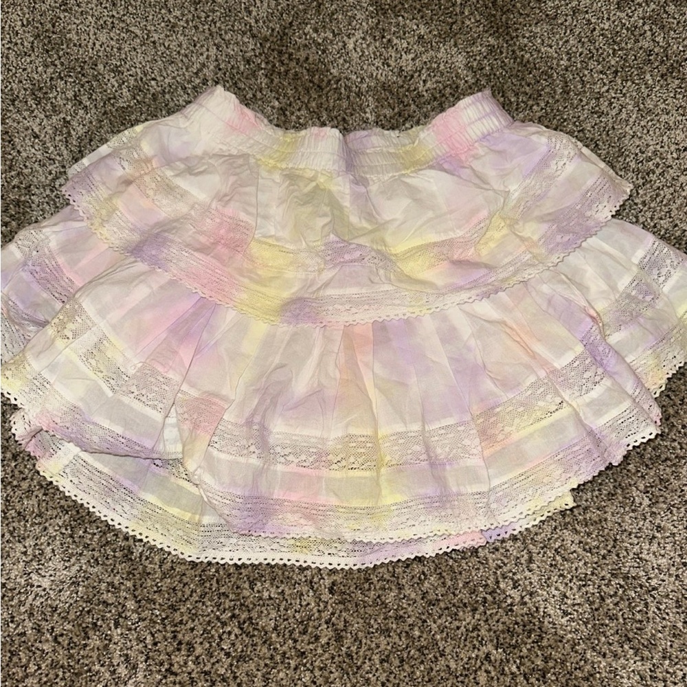 LoveShackFancy Pastel Mini Skirt